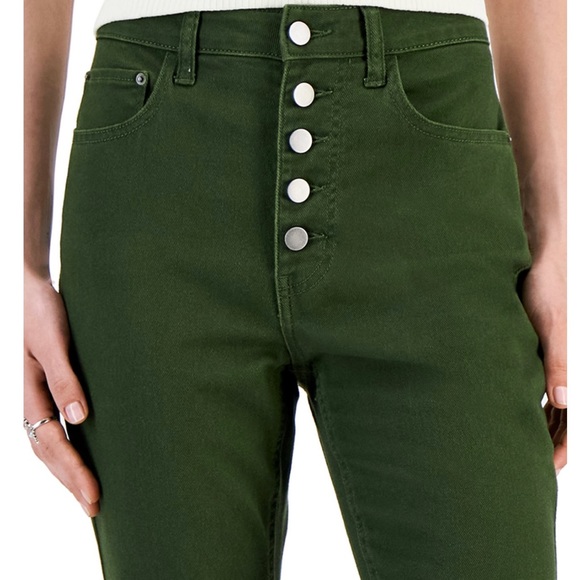 High Rise Button-Fly Flared-Leg Jeans NWT - Picture 3 of 10